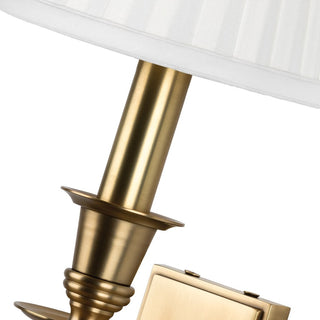 Ludlow 1-Light Wall Sconce, Aged Brass
