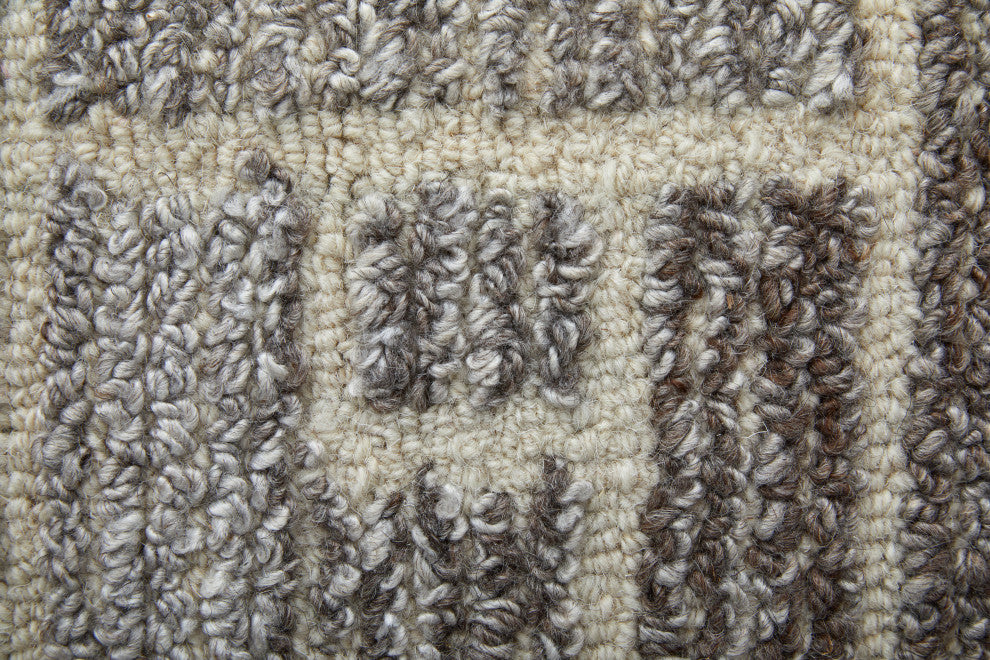Weave & Wander Saena Taupe/Natural Rug, 8'x8' Round