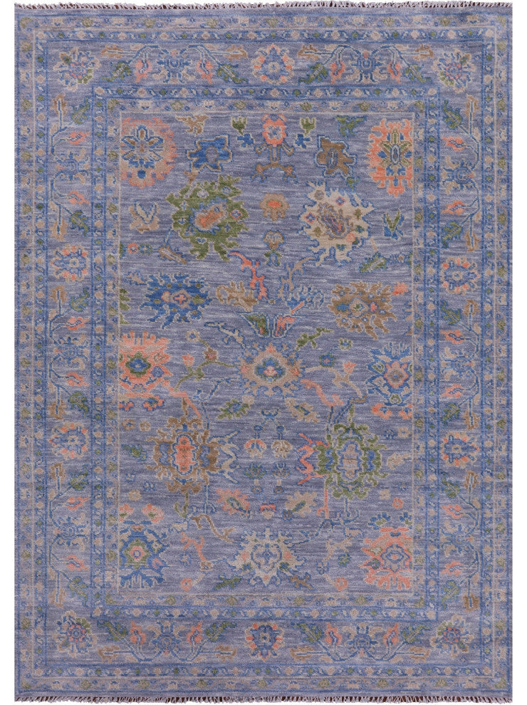 Turkish Oushak Handmade Wool Rug 6' 1" X 8' 9" - Q15479