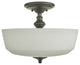 WAREHOUSE OF TIFFANY'S XL2229-2SF Barclay 14 in. 2-Light Indoor Bronze Finish