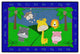 Flagship Carpets CW1320-22FS 4'x6' Cutie Jungle Alphabet Rug