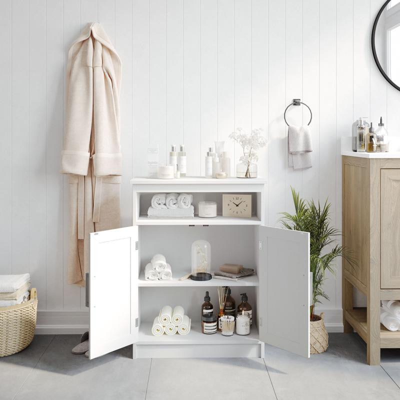 Vega Bathroom Storage Cabinet Organizer, White