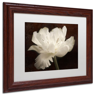 Cora Niele 'White Tulip II' Matted Framed Art