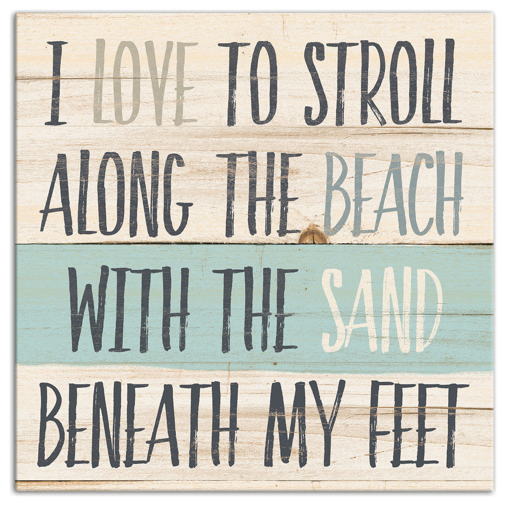 Sand Beneath My Feet Wall Art, 12"x12"