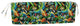 63"X19" Patterned Outdoor Spun Polyester Bench Cushion, Tucuman Ebony