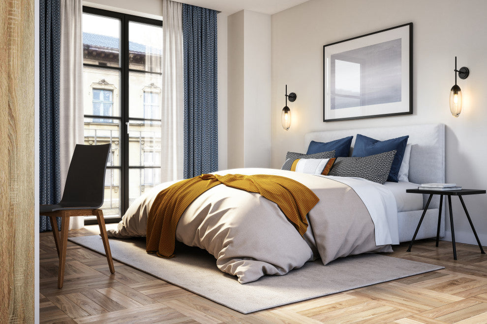 Zlite 651S-MB 1-Light Wall Sconce, Clear