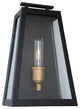 Charlestown Large Outdoor 1 Light Wall Light, Black
