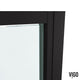VIGO Astoria Framed Pivot Shower Door, Black, 32" W X 76" H, Clear Glass