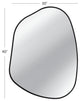 Ash Wall Mirror - Black