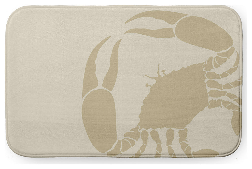 34" x 21" Crab Dip Bathmat, Taupe