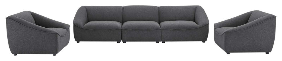 Comprise 5-Piece Living Room Set Charcoal