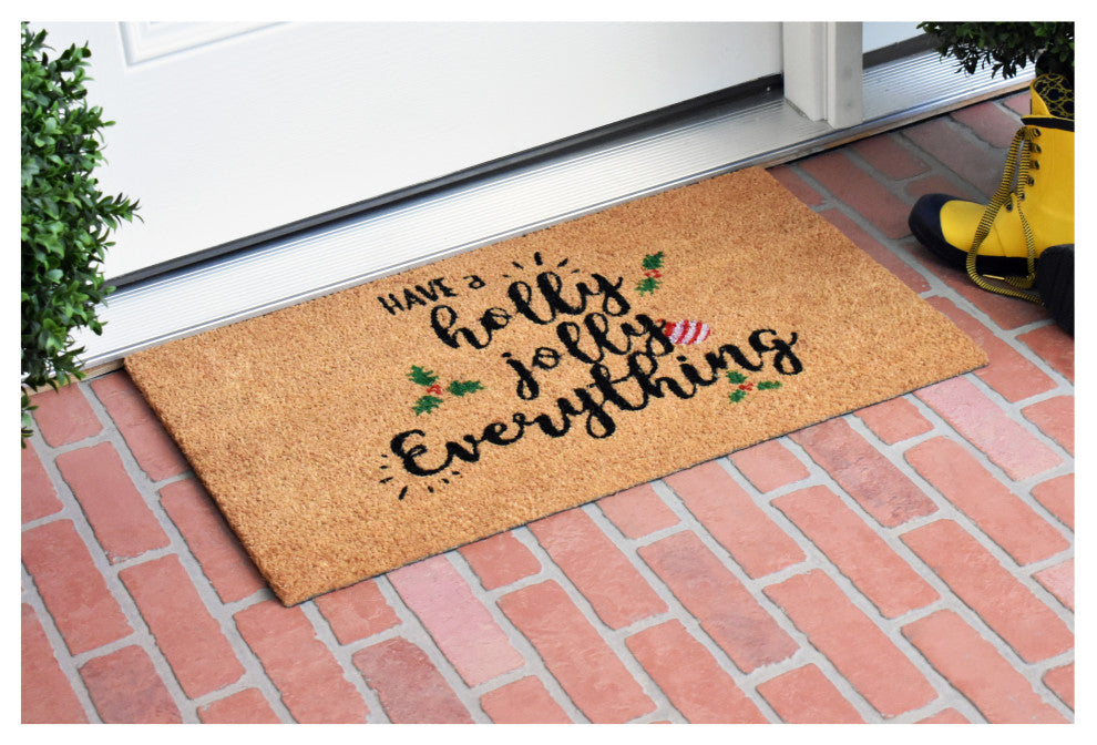 Holly Jolly Doormat, 24'' X 36''