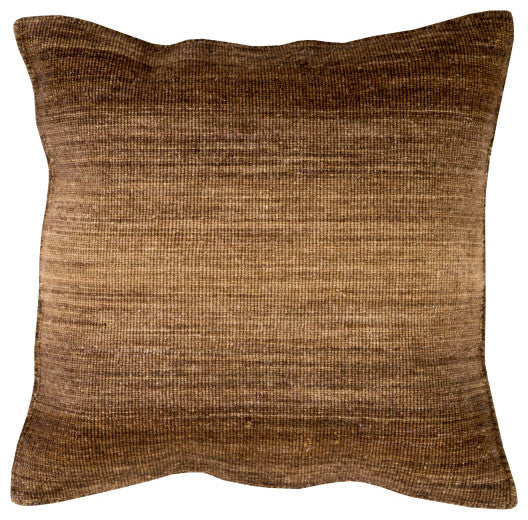 Surya Chaz CZ-004 18"x18" Pillow Kit, Camel/Dark Brown