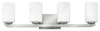 Hinkley Kyra Large Four Light Vanity, Brushed Nickel