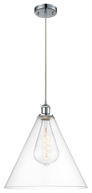 Innovations Lighting 516-1P-PC-GBC-162 Ballston Cone 1 Light 16" Pendant