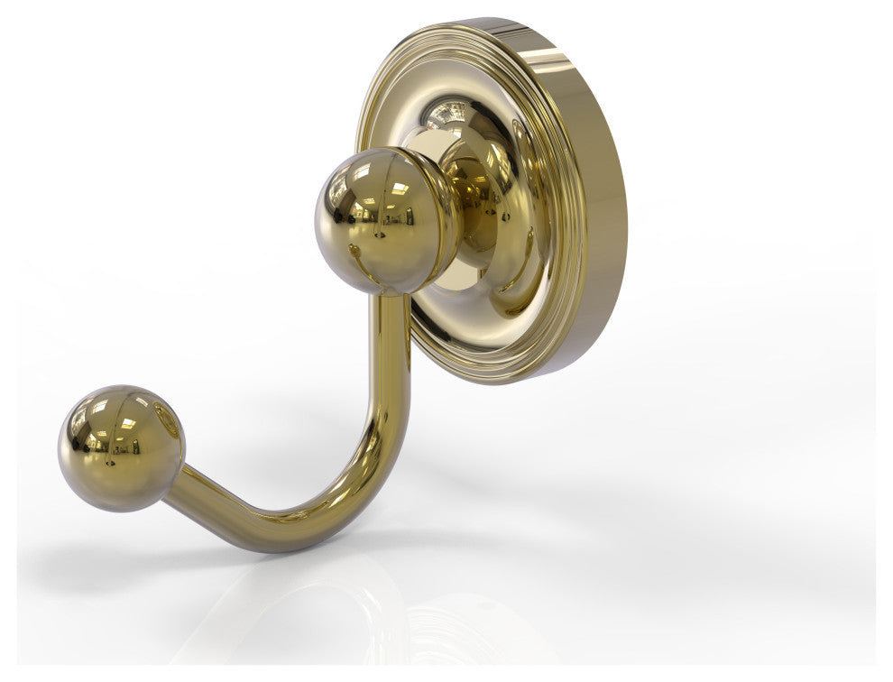 Prestige Regal Robe Hook, Unlacquered Brass