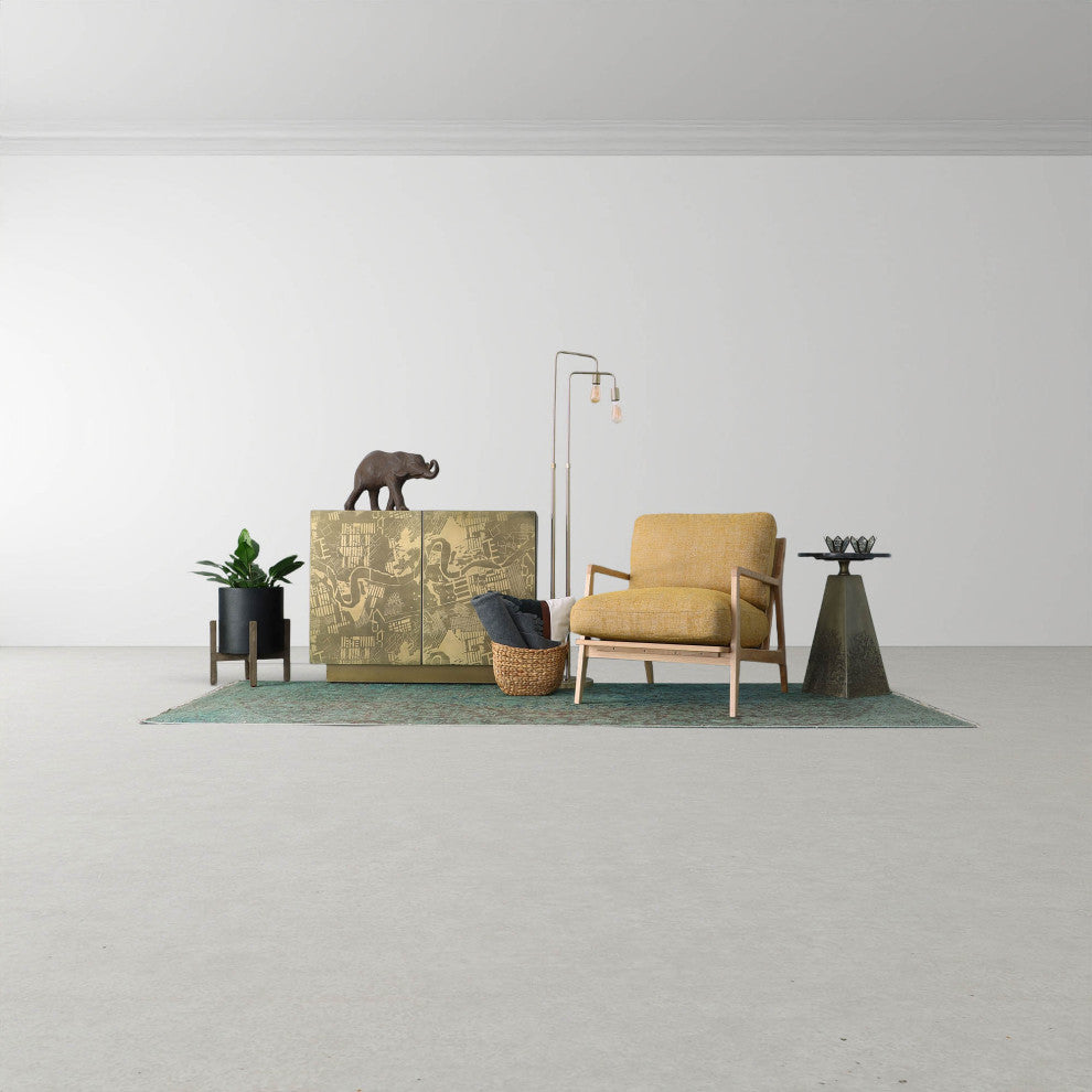 30" Wide Arm Chair, Sage, Tuscan Sun