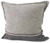 Zadie Light Gray & Dark Gray Decorative Pillow Cover