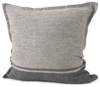Zadie Light Gray & Dark Gray Decorative Pillow Cover