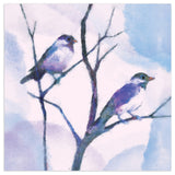 Watercolor Birds 12x12 Canvas Wall Art