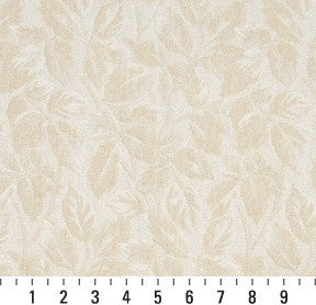 Beige And Off White Leaves Upholstery Fabric By The Yard