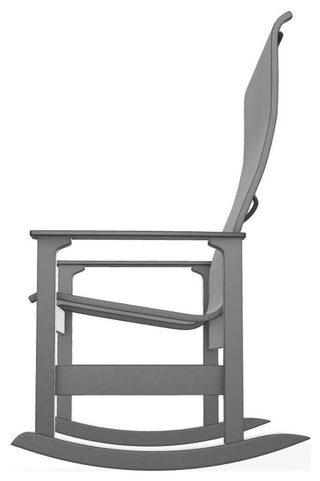Leeward Sling Outdoor Supreme Rocker, Alloy/Graphite