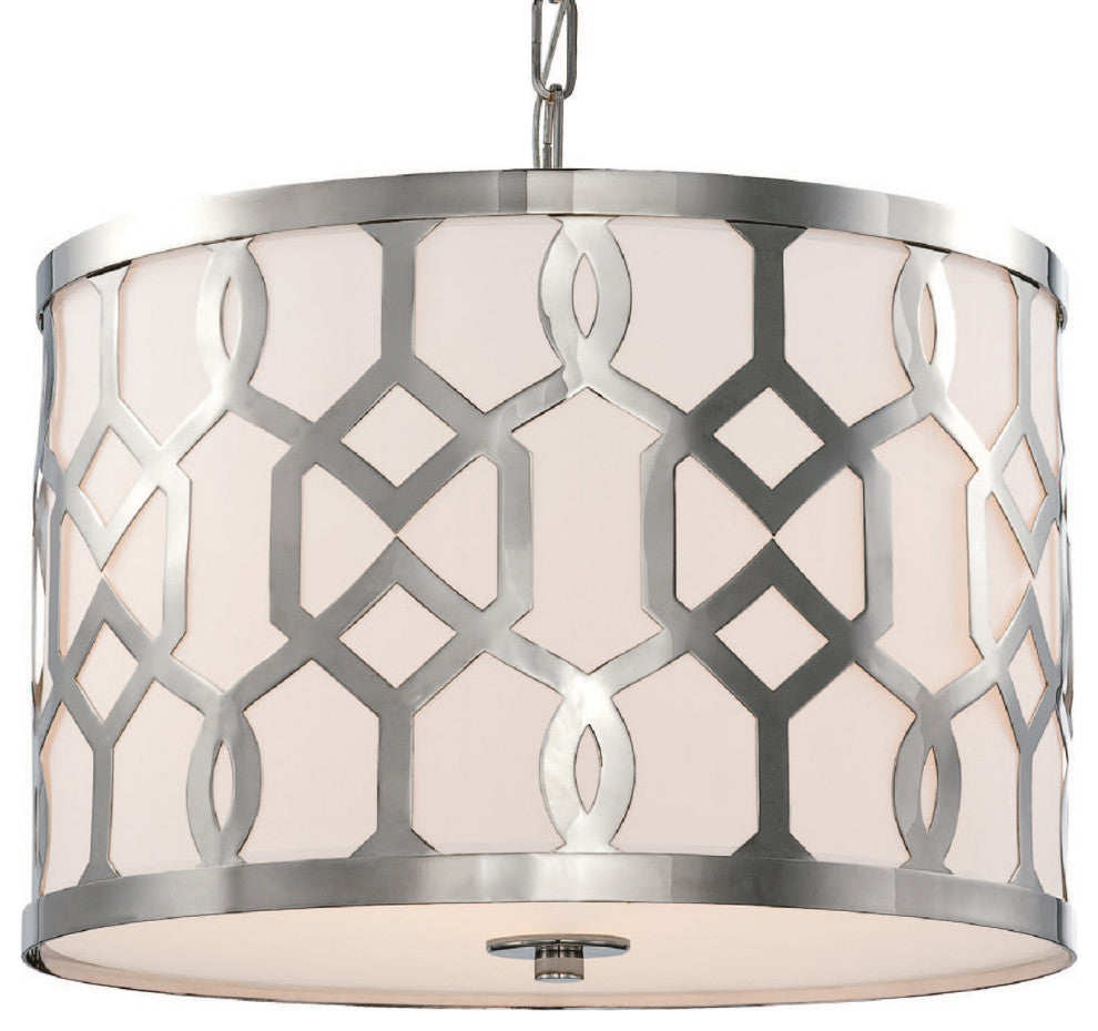 Crystorama Lighting Group 2265 Jennings 3 Light 18"W Pendant - Polished Nickel