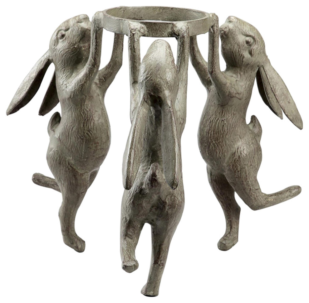 Rabbit Triplets Planter Holder