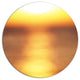 Abstract Yellow Sunset Reflection, Landscape Round Metal Wall Art, 11"