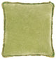 Surya Washed Cotton Velvet WCV-004 20"x20" Pillow Cover, Lime