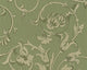 Tessuto, Baroque Fabric Green Wallpaper Sample, Wall Decor Accent