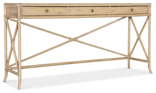 Retreat Pole Rattan Console