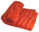 Saga Double Sided Faux Fur Throw, Burnt Orange