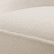 Andria Boucle Swivel Chair, Milky White