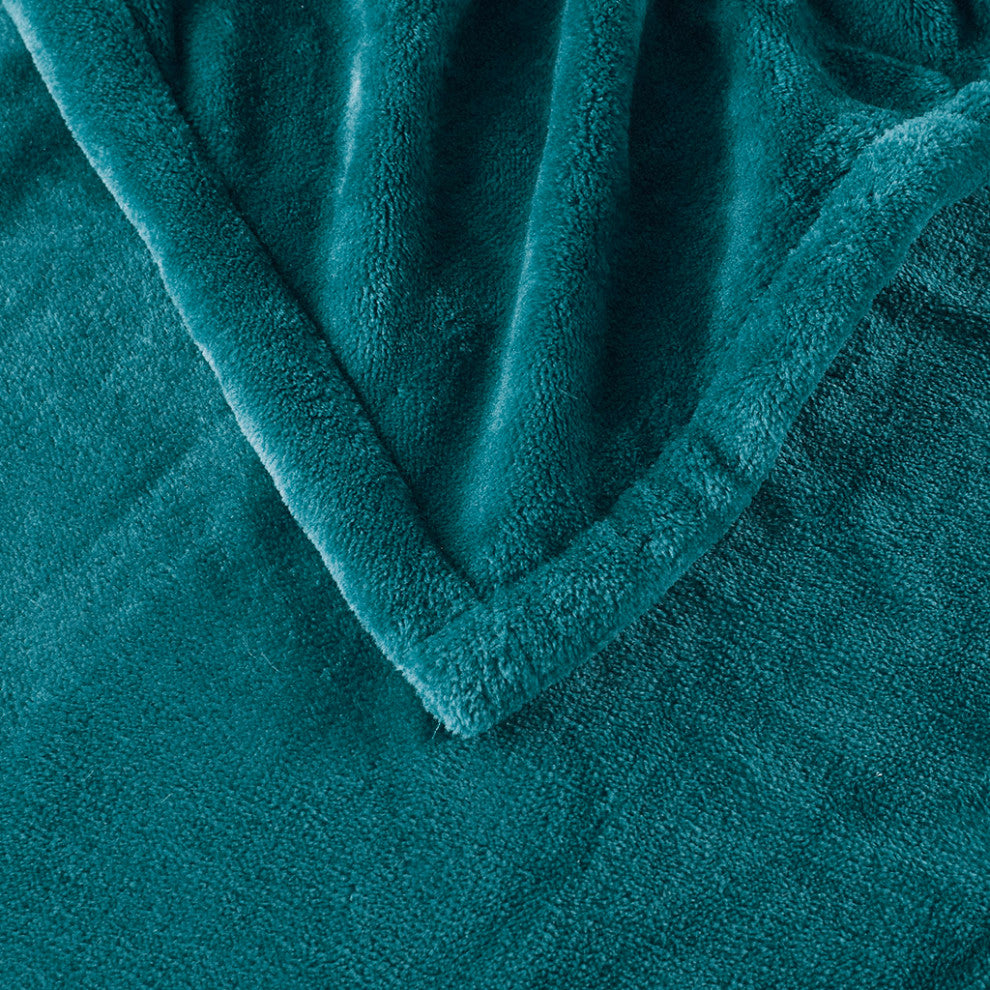 Beautyrest Heated Plush Plush Heated Throw, Teal