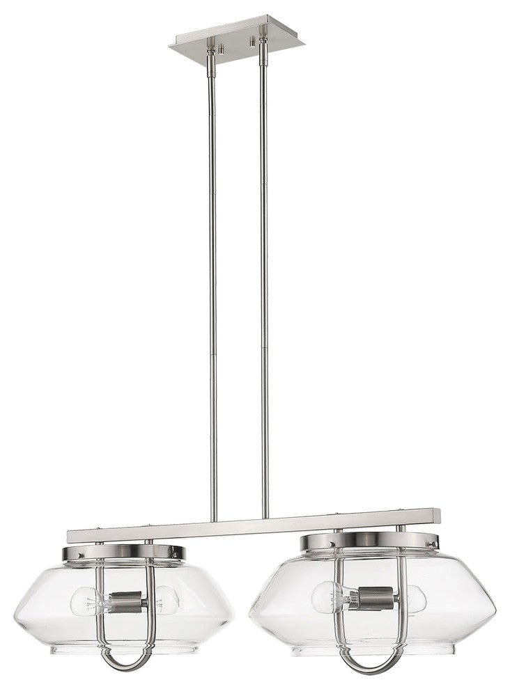 Garner 4-Light Satin Nickel Island Pendant