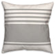 Simple Gray Stripes 18x18 Spun Poly Pillow