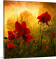 "Red for Love" Wrapped Canvas Art Print, 35"x35"x1.5"