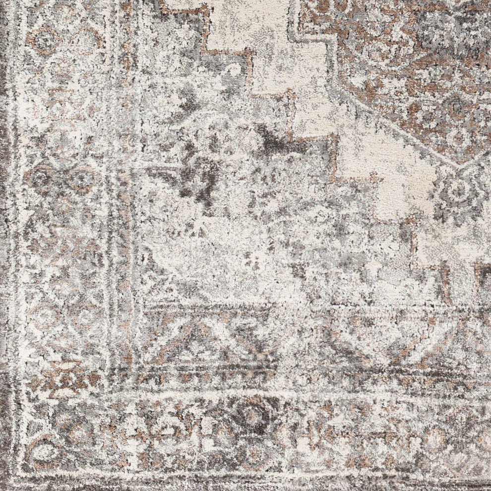 Surya Montana MTN-2306 Machine Woven Area Rug, Gray, 7'10" x 10'