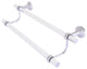 Pacific Beach 36" Double Towel Bar with Twisted Accents, Satin Chrome