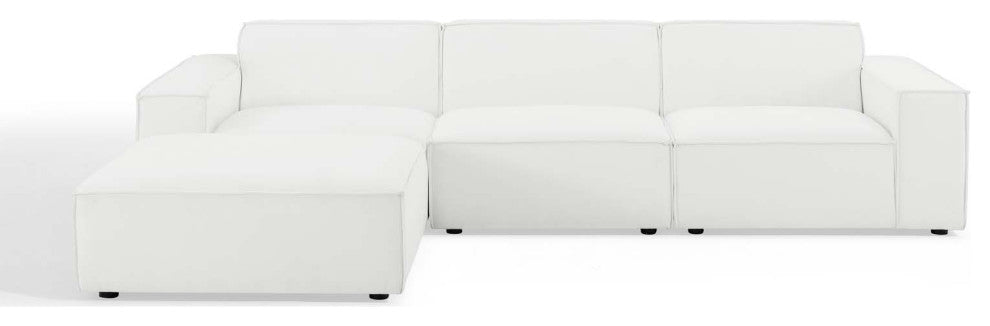 Modular Sectional Sofa Set, White, Fabric, Modern, Lounge Hotel Hospitality