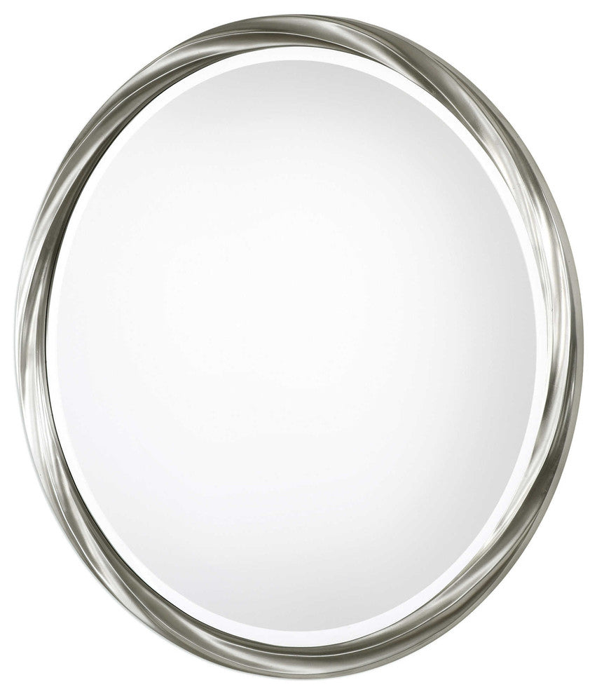 Orion Silver Round Mirror