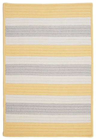 Stripe It TR39 Yellow Shimmer Indoor/Outdoor Area Rug, Rectangular 5'x8'