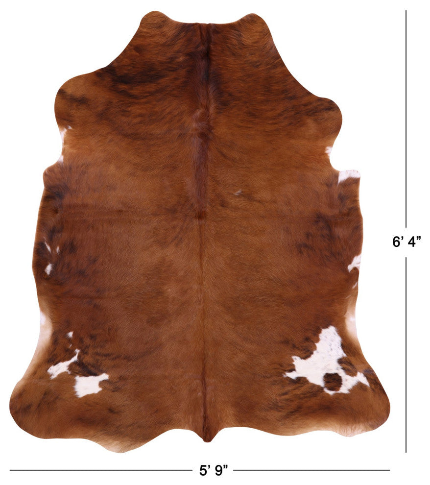 Natural Cowhide Rug 6' 4" X 5' 9" C2003
