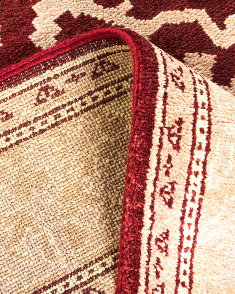Sevda One-of-a-Kind Hand-Knotted Area Rug Red, 3'3"x5'1"