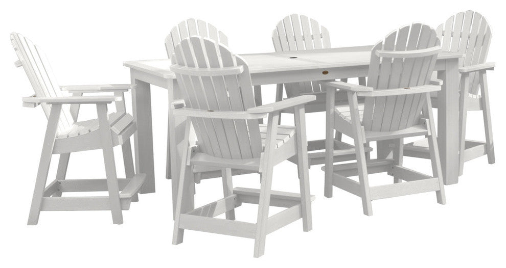 Hamilton 7-Piece Rectangle Counter-Height Dining Set, White