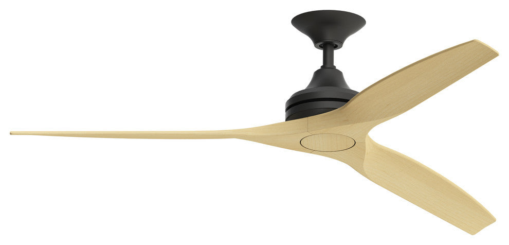 Fanimation Spitfire 72" Fan, Black Motor, Natural