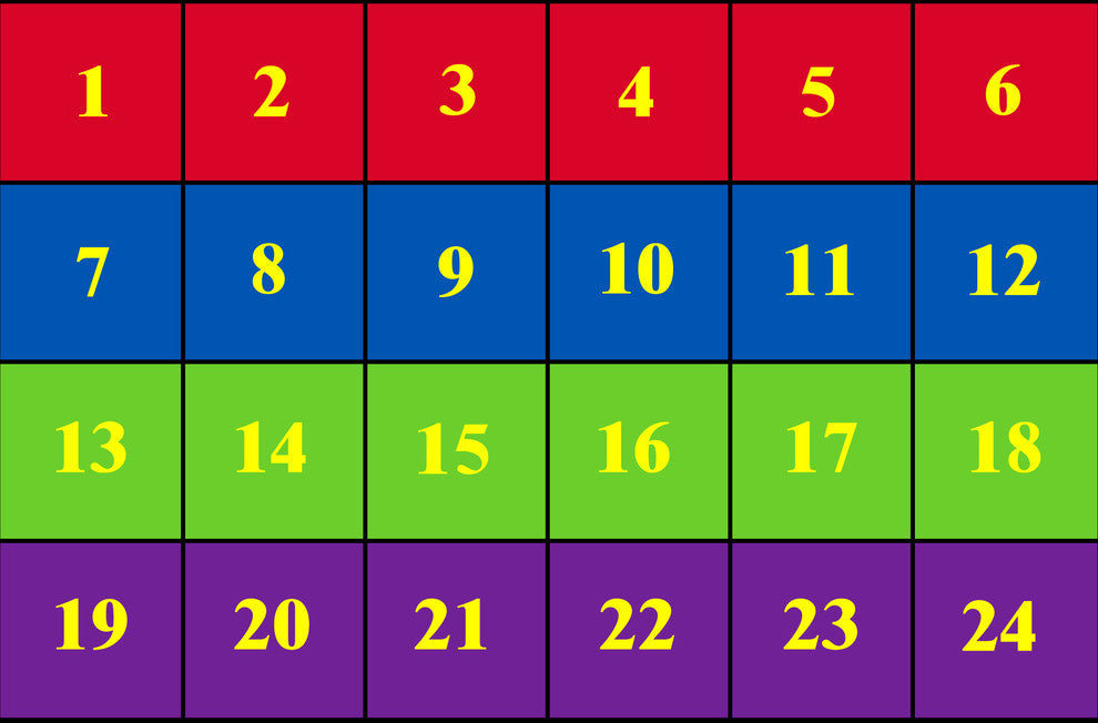 Classroom Seating Rug Bright