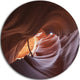 Cave In Antelope Canyon, Landscape Photo Large Disc Metal Wall Art, 11"
