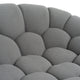 Divani Casa Yolonda Modern Curved Light Grey Fabric Loveseat